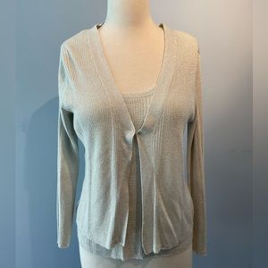 EUC Charter Club Sweater and Tank Top Set